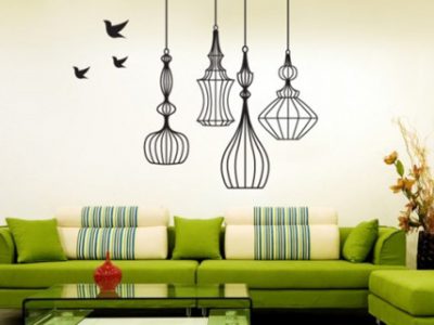 Tường sinh động với trang trí decal